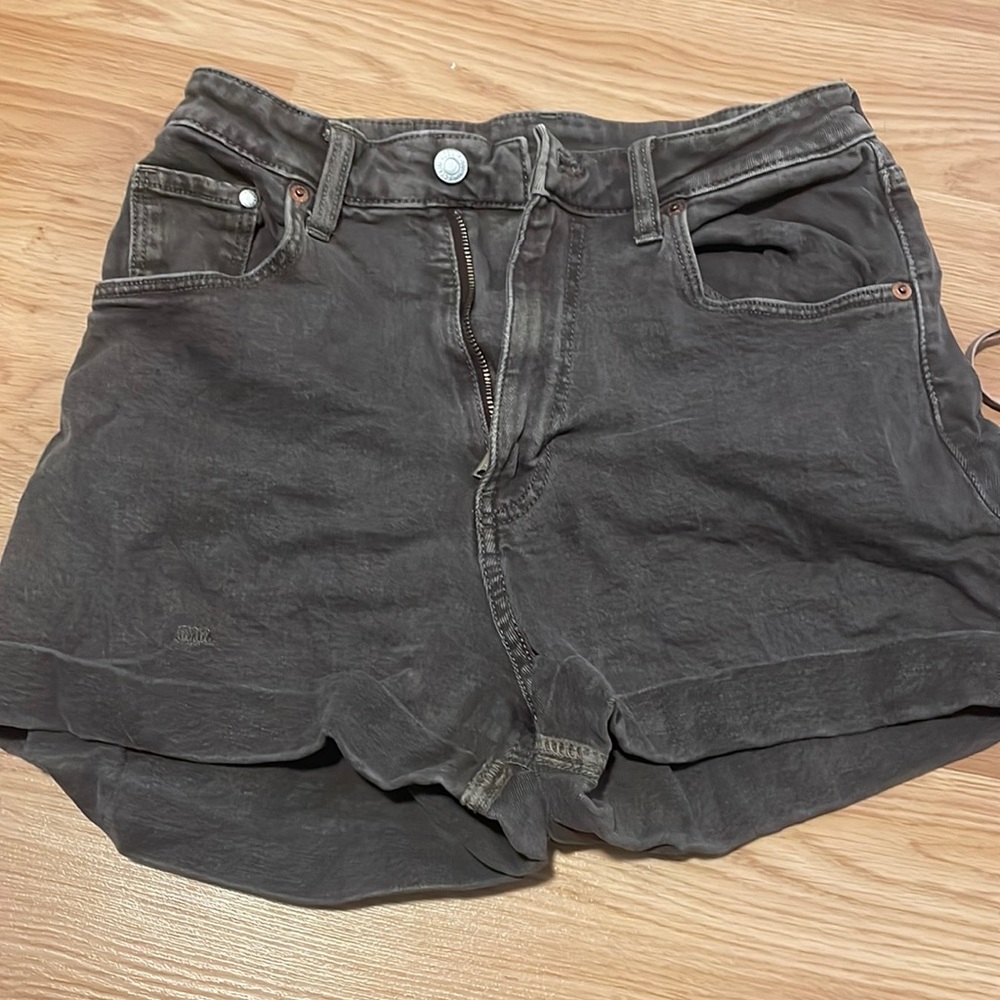 Brown high waisted shorts